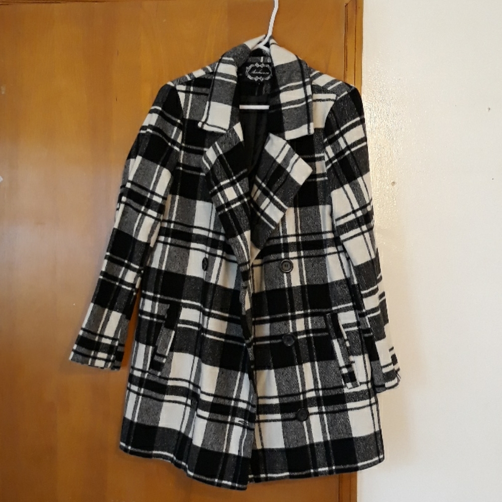 Ambiance Boxy Peacoat by Forever 21